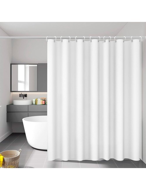 Cortina de baño basic blanca 140 x 180 cm