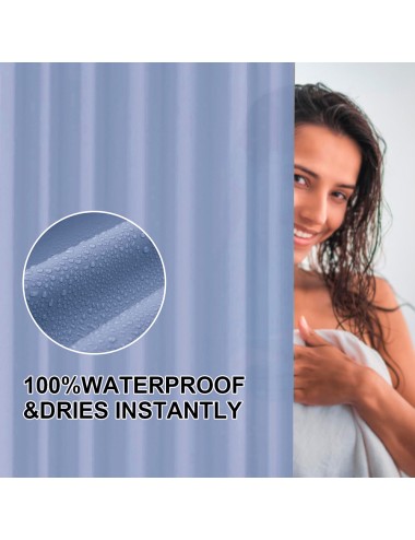 Cortina de baño basic azul 180 x 180 cm