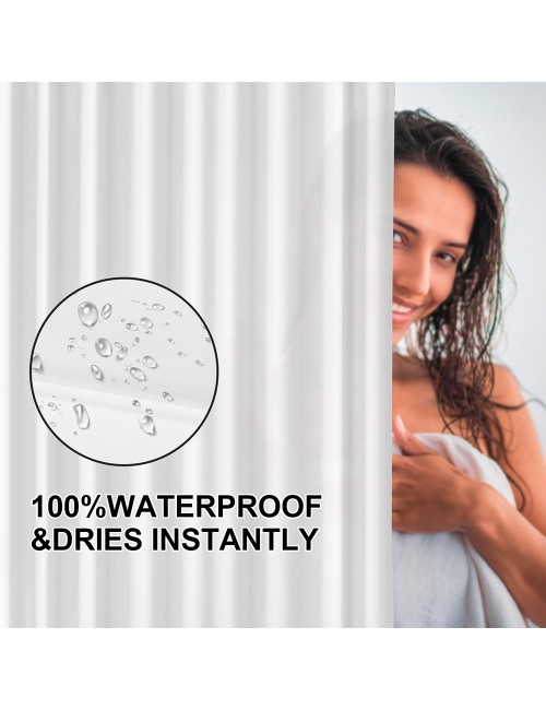 Cortina de baño basic blanca 180 x 180 cm