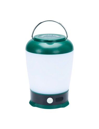 Farol led de camping, recargable, 3 modos, verde, 13 x 9 x 9 cm