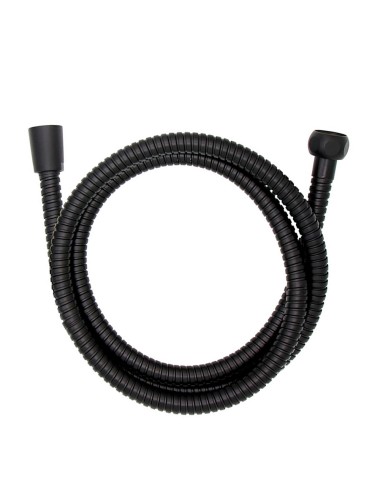 Flexo de ducha de acero inoxidable 150 cm negro