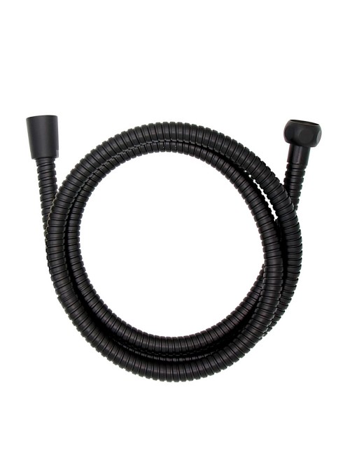 Flexo de ducha de acero inoxidable 150 cm negro