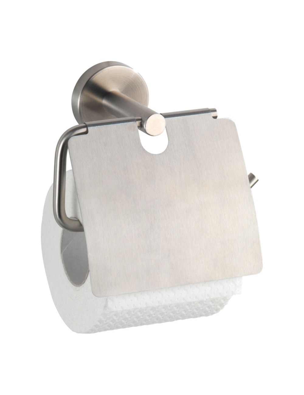 Portarrollos con tapa bosio de acero inoxidable