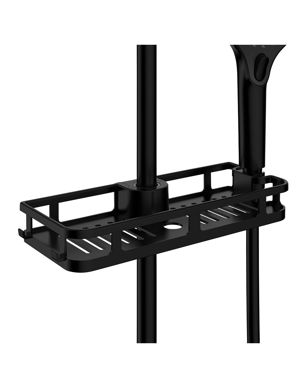 Cesto de ducha libertà negro 28,5 x 4 x 11,5 cm