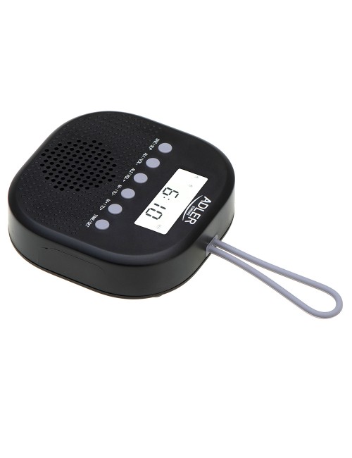 Radio fm resistente al agua ipx4 ad 1912, 9 x 9 x 2,5 cm