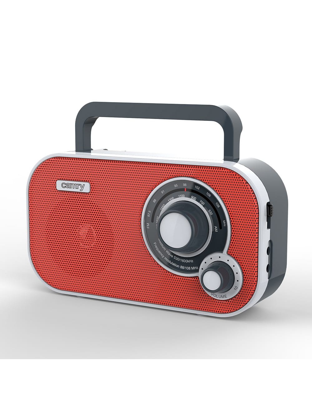 Radio am/fm cr 1140 roja, 21 x 5,6 x 12 cm