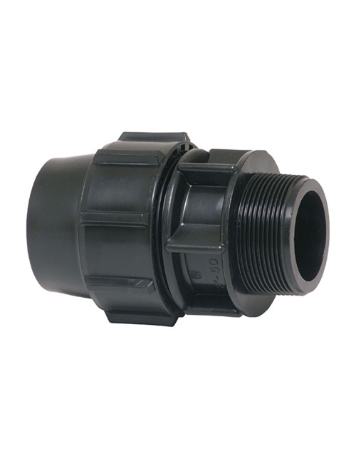Enlace mixto rosca macho polipropileno 20 mm x 1/2"