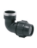 Codo mixto 90° rosca hembra polipropileno 20 mm x 1/2"
