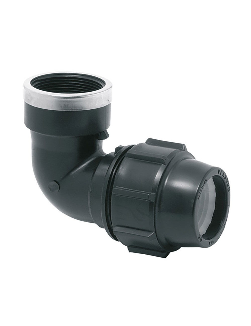 Codo mixto 90° rosca hembra polipropileno 32 mm x 1"