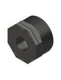Reducción rosca macho/hembra polipropileno 1" x 1/2"