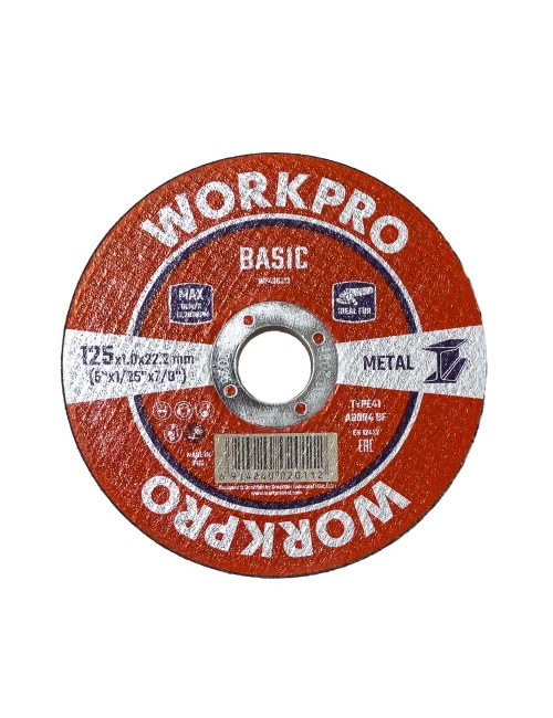 Disco corte metal / t41, basic, ø125 x 1,0 x 22,2 mm