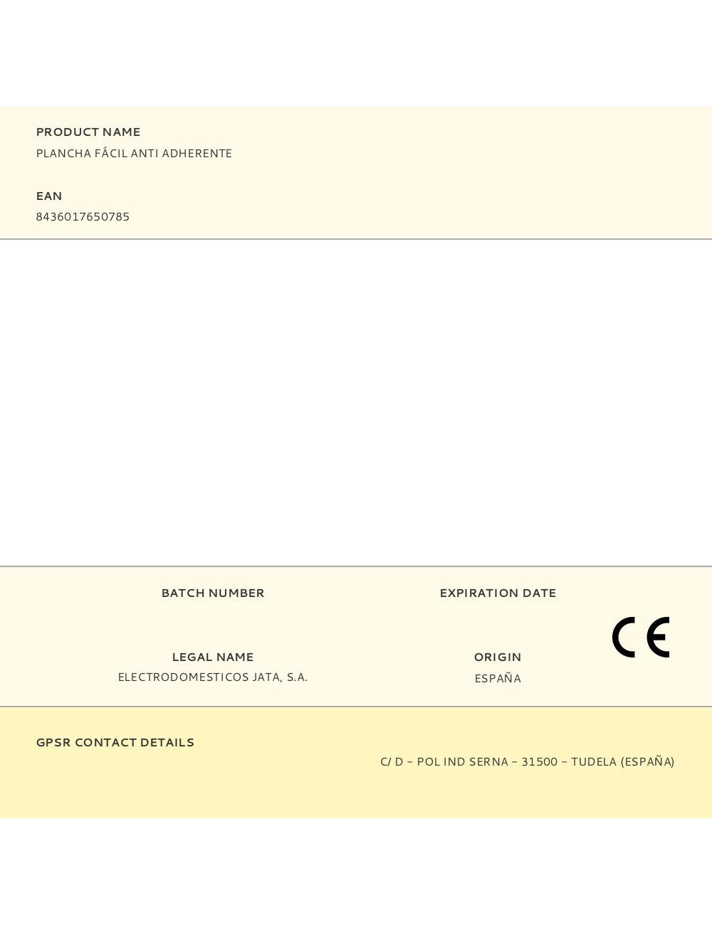 Plancha fácil anti adherente
