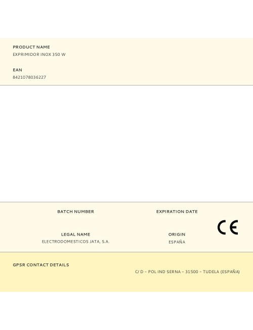 Exprimidor inox 350 w