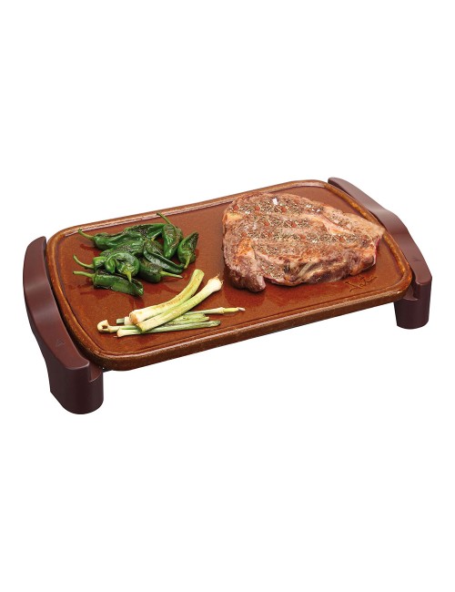 Plancha de asar terracota 1600 w 460 x 280 mm
