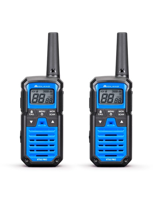 Walkietalkies xt-50 pro c1464, 16 canales pmr446, azules