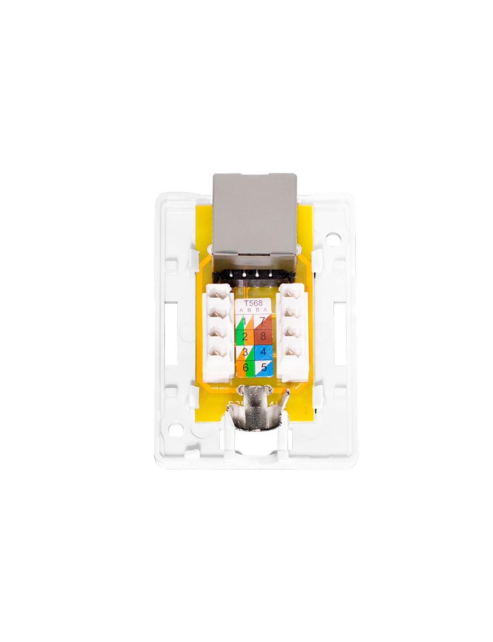Caja de superficie 1 conector rj45 cat. 6a apantallado
