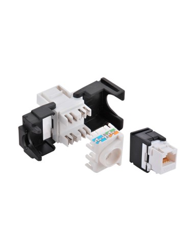 Conector hembra rj45 utp cat.6 keystone 180°