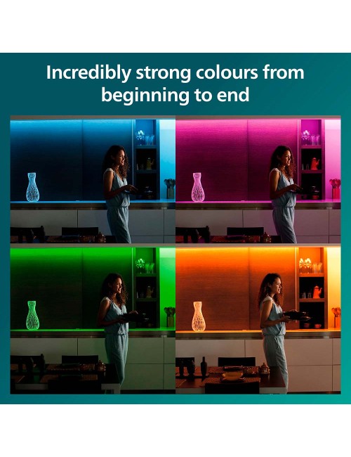 Tira led rgb con mando ip20, 5 m