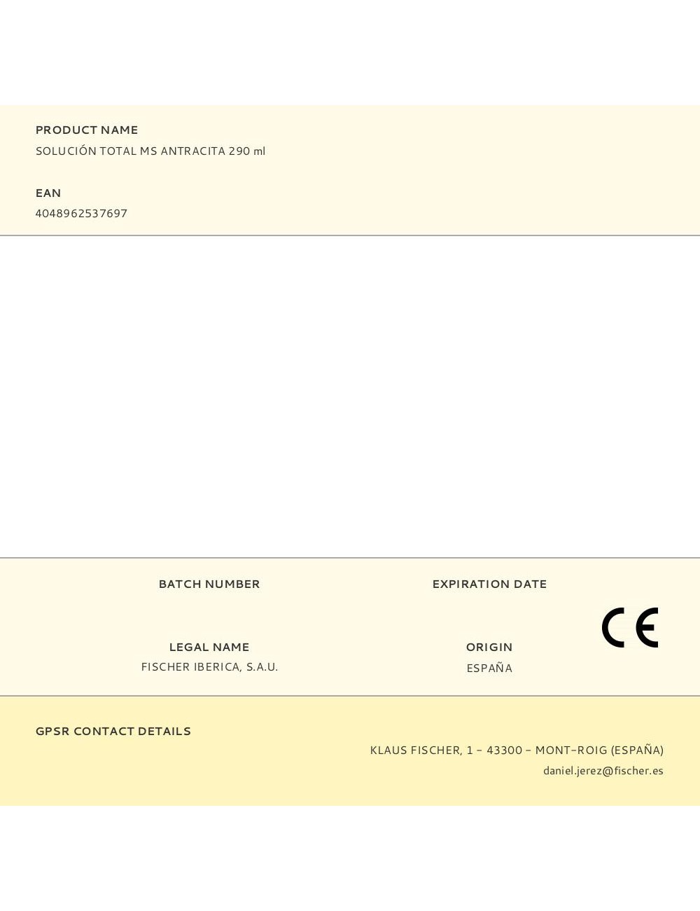 Solución total ms antracita 290 ml