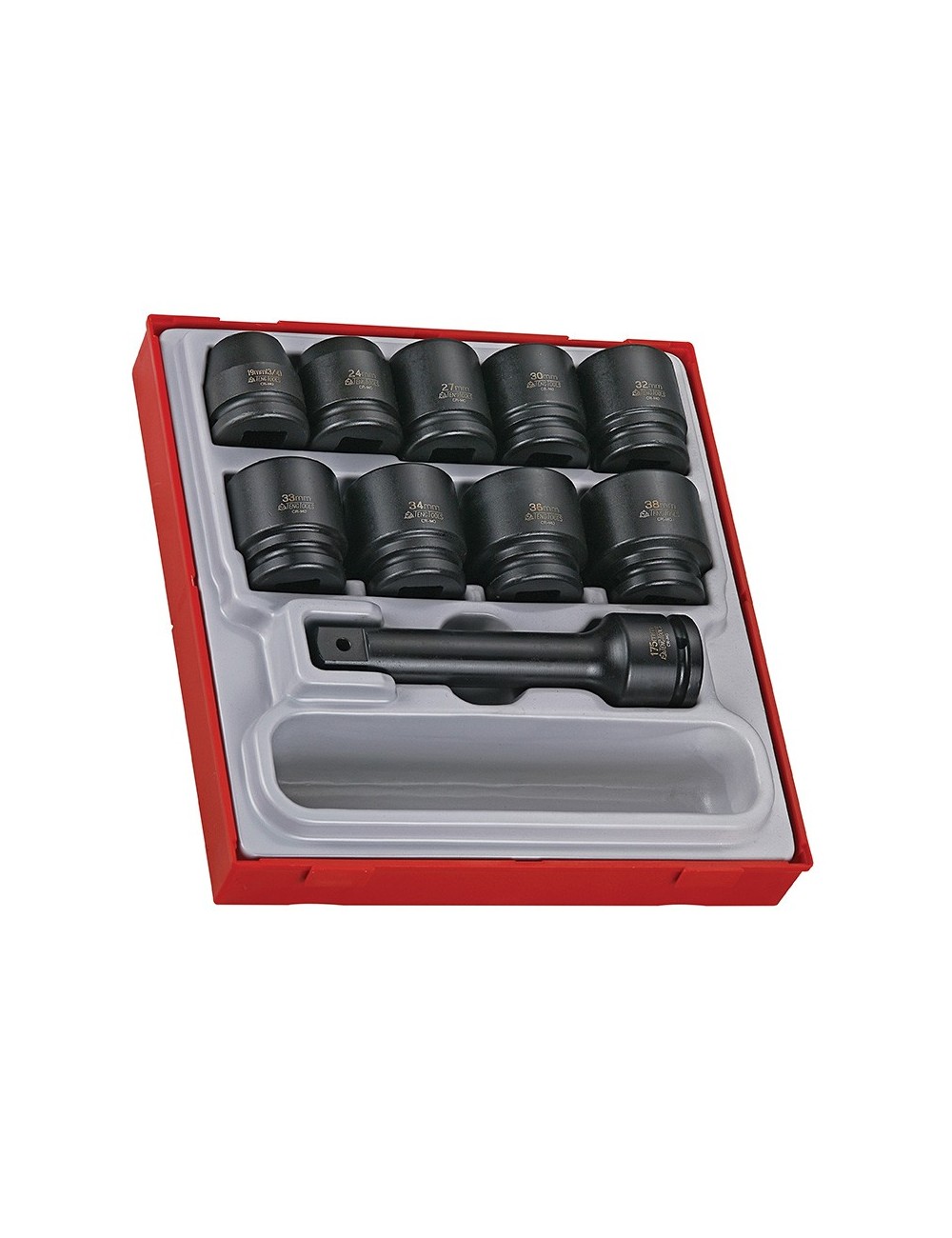 JGO DE VASOS DE IMPACTO 3/4" TTD9416 9 PZAS JGO DE VASOS DE IMPACTO 3\4" TTD9416 9 PZAS