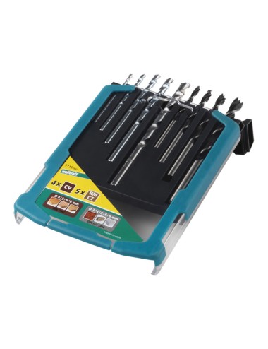 Brocas para piedra y madera, juego 9 piezas