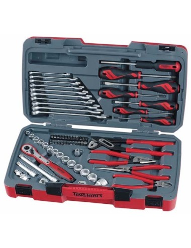 Juego de Llaves de Vaso Combinadas 3/8"   T3867 67 Piezas