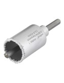 Corona de perforación recubierta de carburo de tungsteno, con adaptador, ø43 x 55 mm