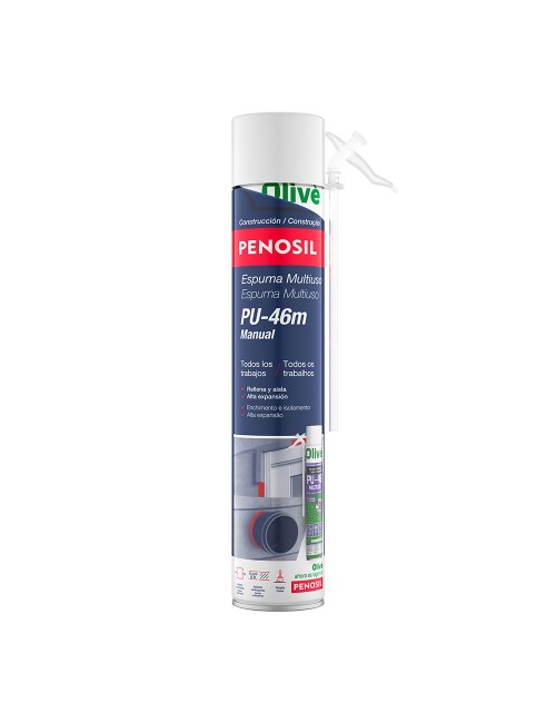 Espuma poliuretano multiuso pu-46 manual 750 ml