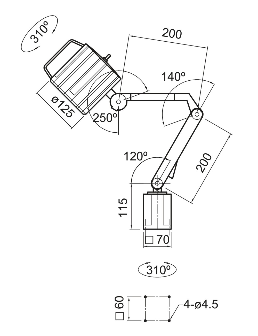 LAMPARA LED MWG 6-600 - 200+200