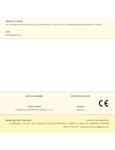 Kit taladro percutor 18 v con 2 baterías 1,5 ah de litio, cargador, 80 accesorios y maletín