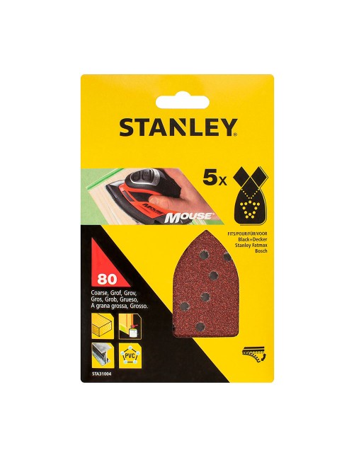 Hojas de lijadora de detalles mouse® 80 g, 5 uds