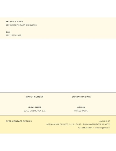 Bomba de pie para bicicletas