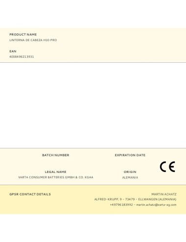 Linterna de cabeza h10 pro