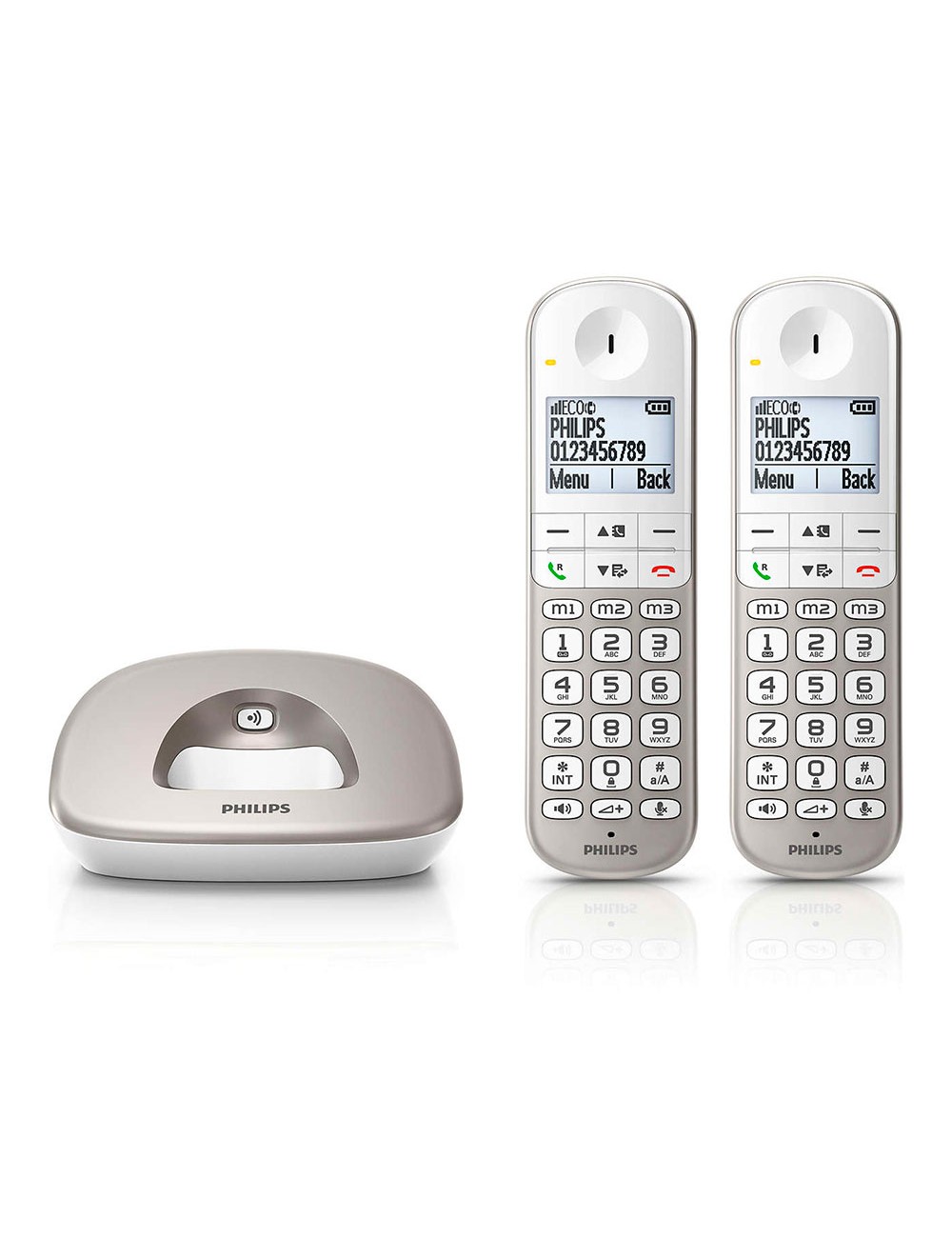 Teléfono duo inalámbrico xl4902s blanco y gris