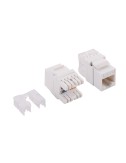 Conector hembra rj45 utp cat.6 keystone, punch-down 180°