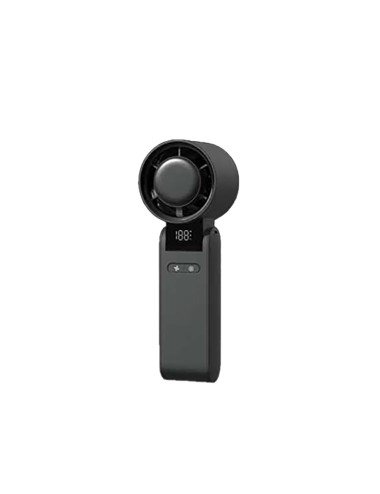 Ventilador de mano recargable, 4000 mah, negro