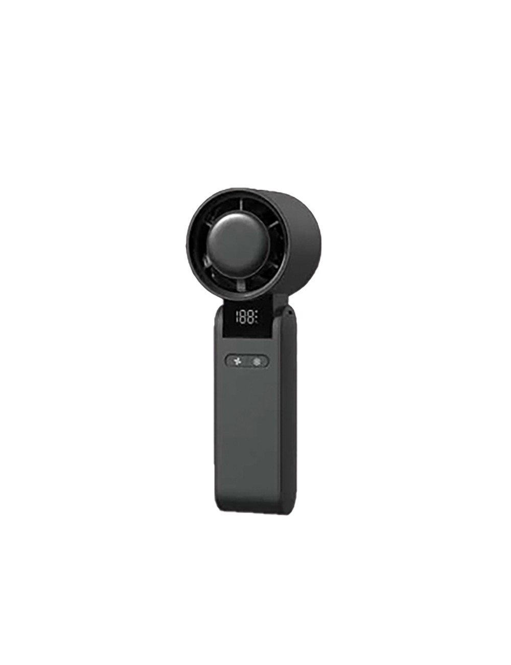 Ventilador de mano recargable, 4000 mah, negro