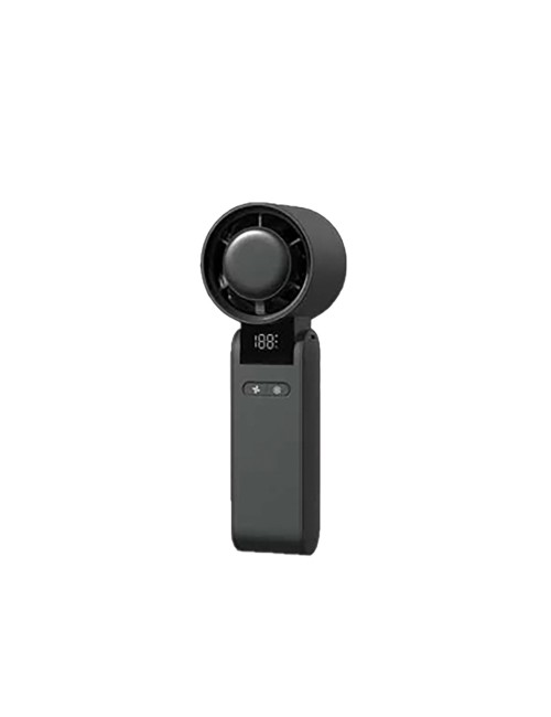Ventilador de mano recargable, 4000 mah, negro