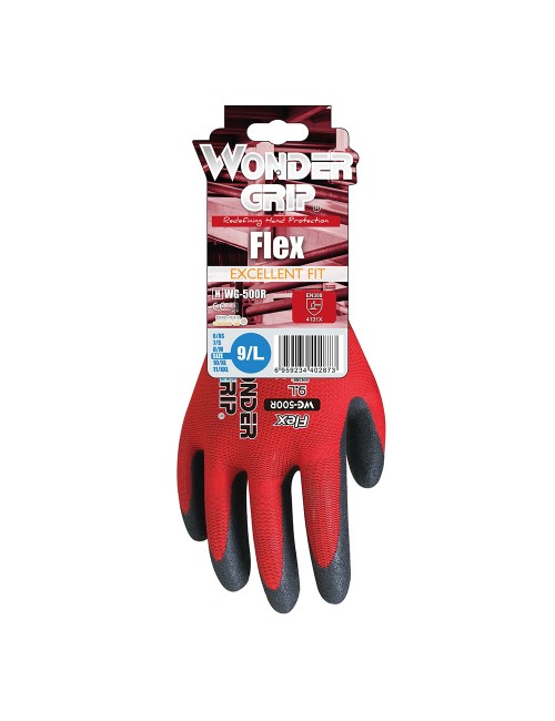 Guante nailon, palma recubierta nitrilo, t-09