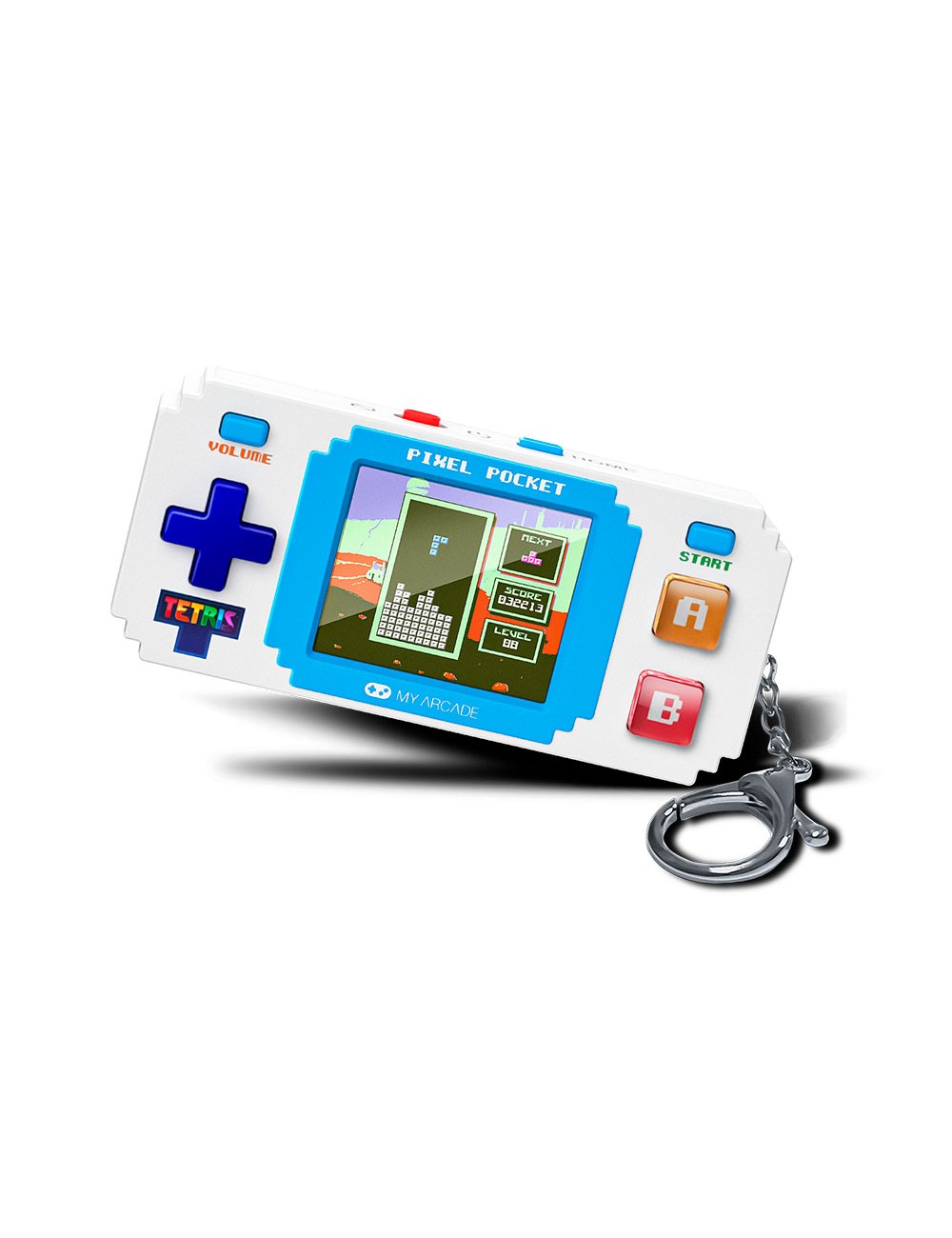 Pixel pocket tetris mini portable