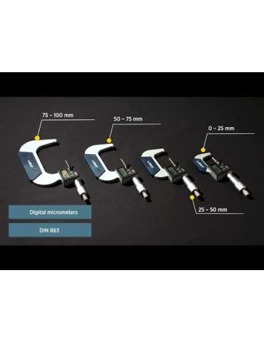 MICROMETRO DIGITAL 0-25M, 0.001