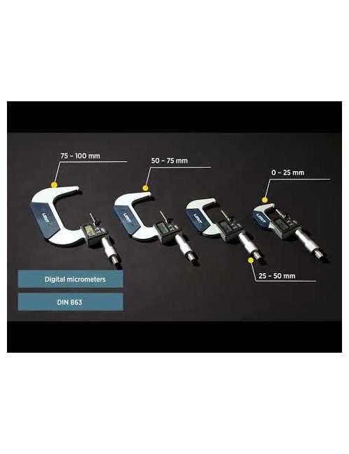 MICROMETRO DIGITAL 0-25M, 0.001