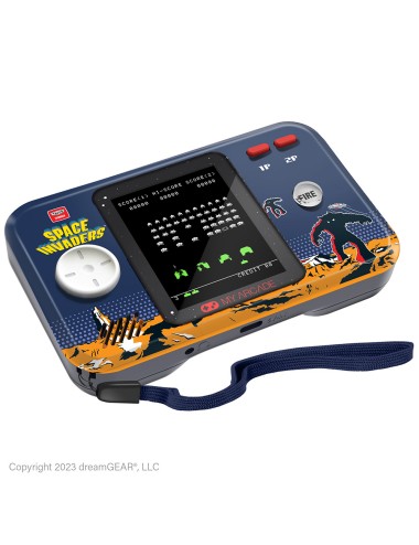 Pocket player space invaders portable