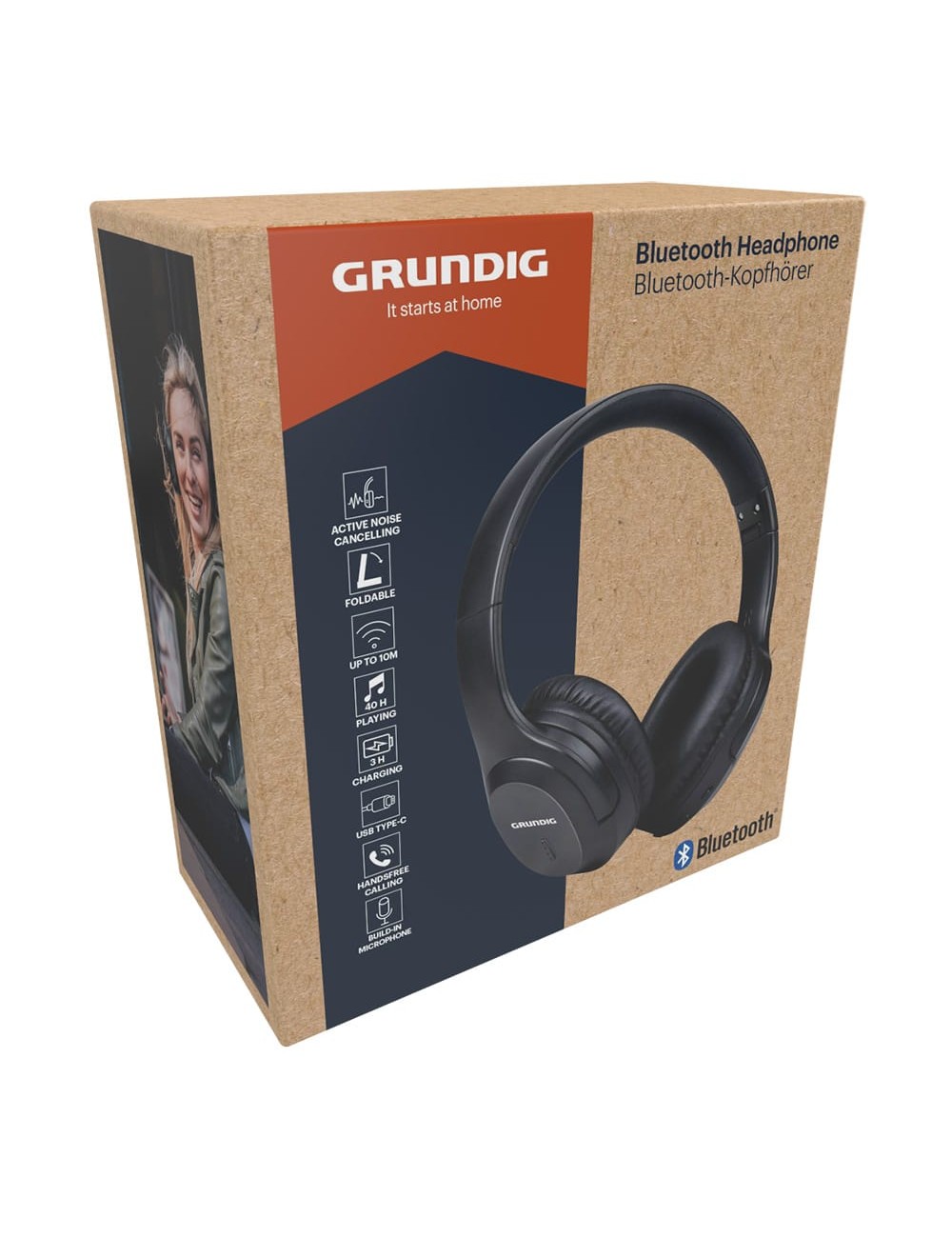 Auriculares de diadema plegables bluetooth con micro