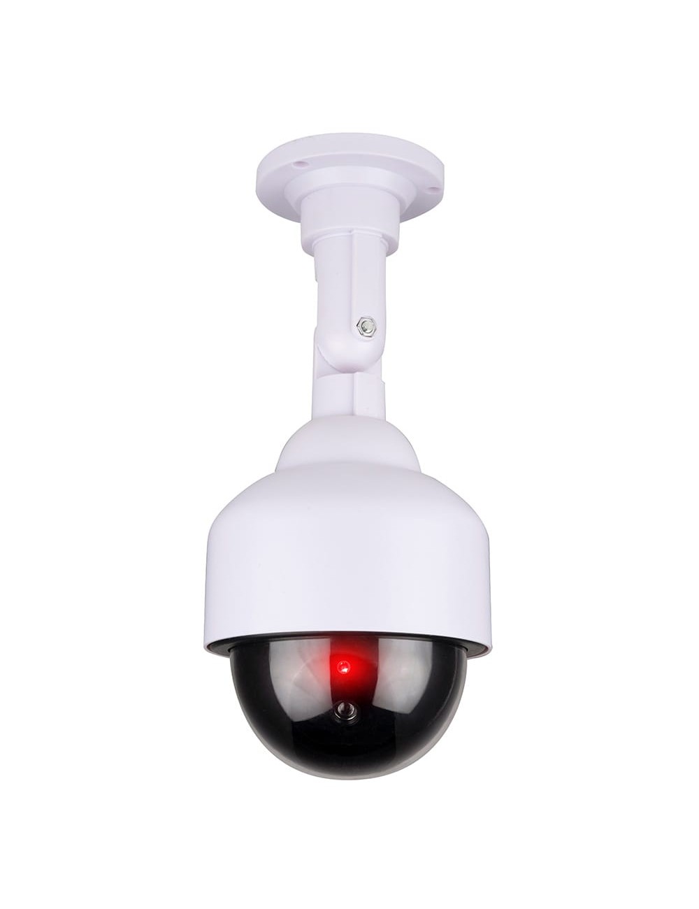 Cámara seguridad simulada tipo domo color blanco ø12 x 24 cm