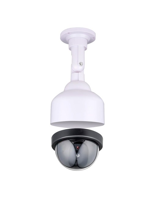 Cámara seguridad simulada tipo domo color blanco ø12 x 24 cm