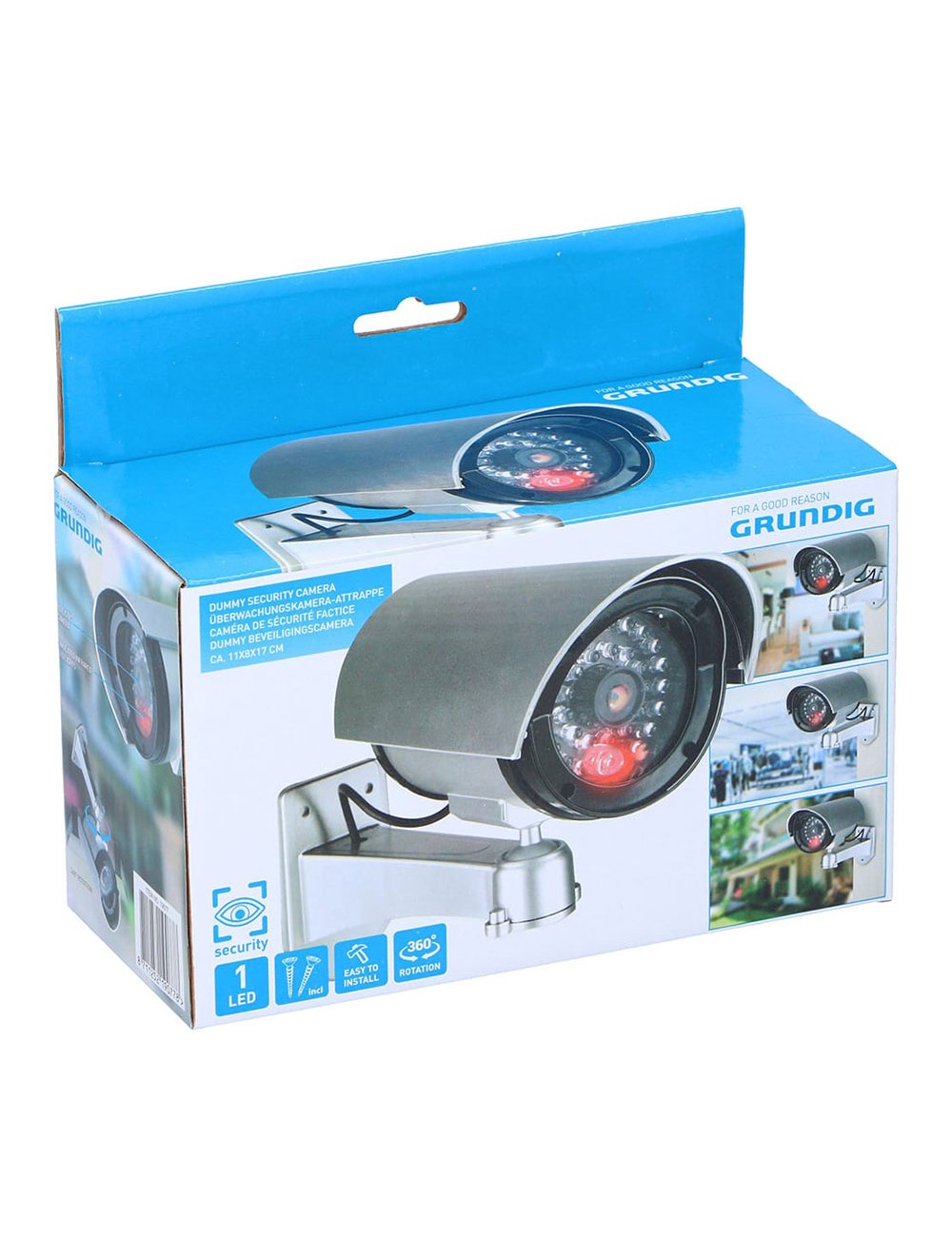 Cámara seguridad simulada tipo bullet 11 x 8 x 17 cm