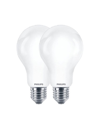 Bombilla estándar led e27 8,5 w 1055 lm 2700 k luz cálida, 2 uds