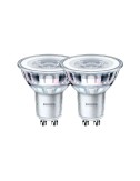Bombilla gu10 led 4,6 w 355 lm 2700 k luz cálida, 2 uds