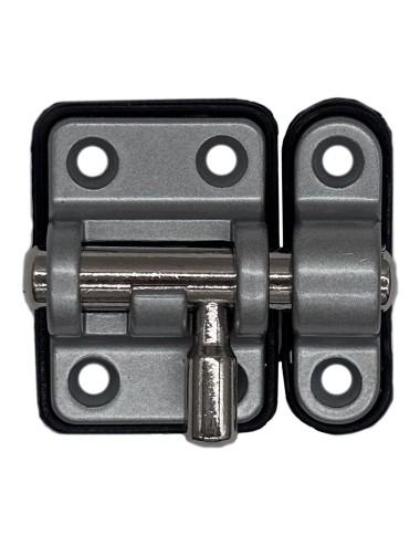 Pasador reforzado base plástica 20 mm cromo mate